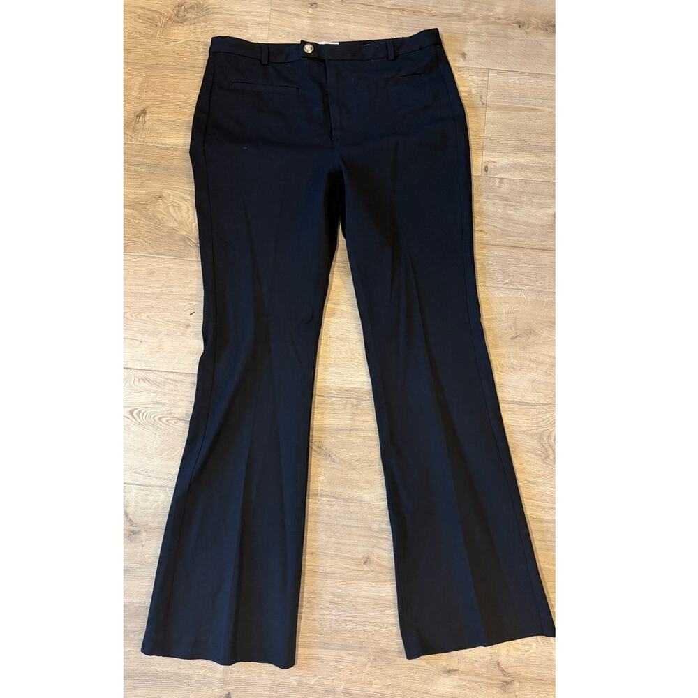 Maeve Anthropologie Black Flare Dress Pants Trousers Size 8